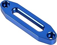 Vista 40 de Cuerda de cabrestante sintética amarilla de 50 pies x 1/4 + guía Hawse + tope de goma para ATV UTV SUV camión KFI Ramsey