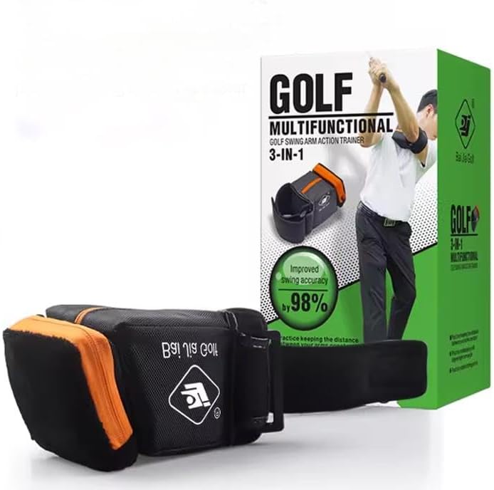 Golf Swing Square Arm Action Trainer for Correcting Chicken Wings & Perfecting Wrist Release Professional Golf Swing Practice Aid