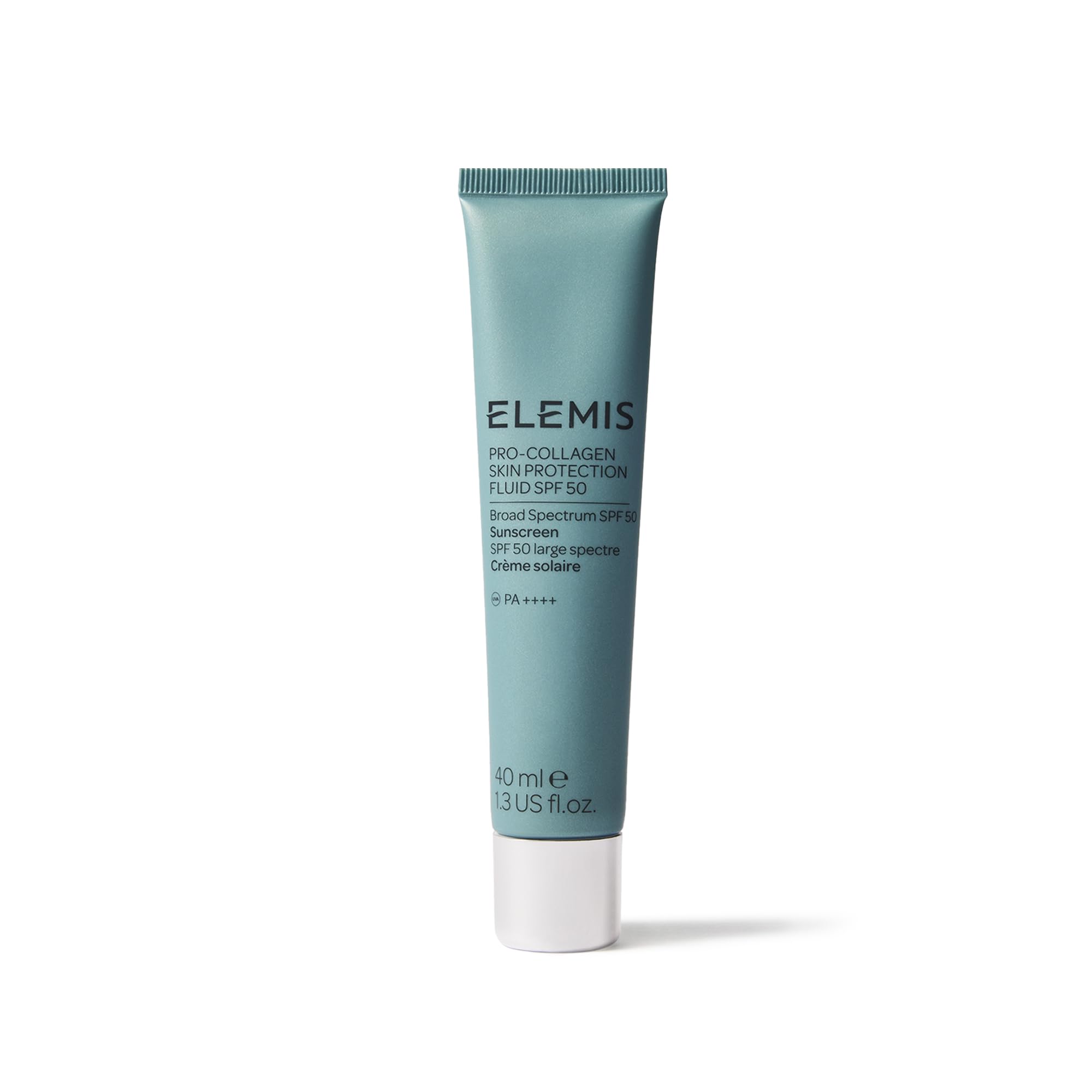 ELEMIS Pro-Collagen Skin Protection Fluid SPF 50, klinisch bewiesen – Gesichtscreme LSF 50 Anti-Aging, leicht unter Make-up, kein weißer Film