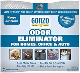 Gonzo Odor Eliminating Rocks - 32 oz - 907 Grams - Pet Cigarette Smoke Paint Garbage Odor Eliminator For Car Home Gym Bag Basement Locker Room