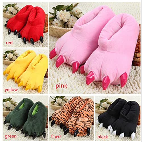 Adult Dinosaur Paw Plush Slippers - Warm Home Claw Slippers2