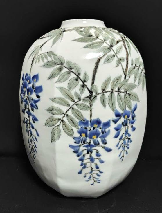 末岡信彦 色絵藤之図八角壷 共箱　色絵磁器 Amazon.co.jp: 末岡信彦 色絵藤之図八角壷 共箱 色絵磁器 : おもちゃ