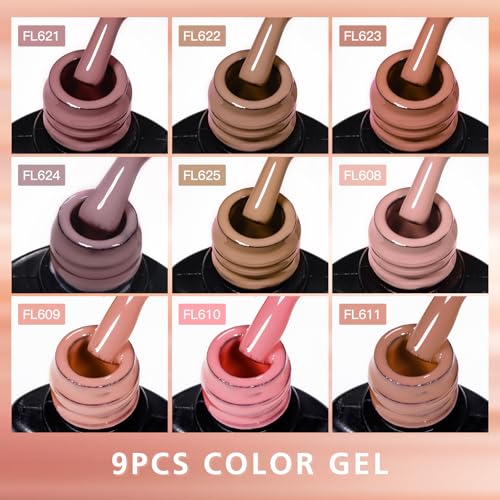 Set de 12 Esmaltes de Gel Nude Rosa 9 Colores miniatura 6
