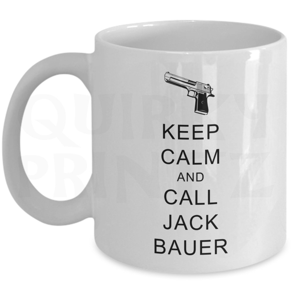Quirky PrintzNovelty 24 Keep Calm And Call Jack Bauer Gift Slogan Mug SK145