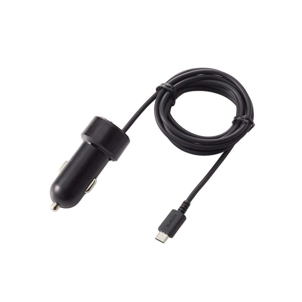Amazon.co.jp: エレコム カーチャージャー シガーソケット 12W microB 