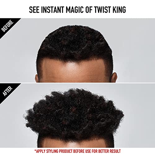 Image of Red by Kiss Bow Wow X Twist King Luxury Twist Styler Washable and Durable Twist Brush for Afro Curl (Curved&Dense)