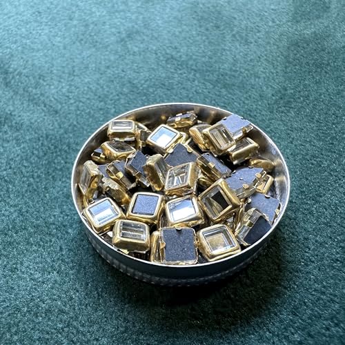 Image of Embroiderymaterial Combo Pack of Flat Back Glue On Kundan Stone Beads for Jewellery Making, Craft, Embroidery, Embellishment, Toran Making, Aari Work, Bangles Making (500 Pieces, Silver)