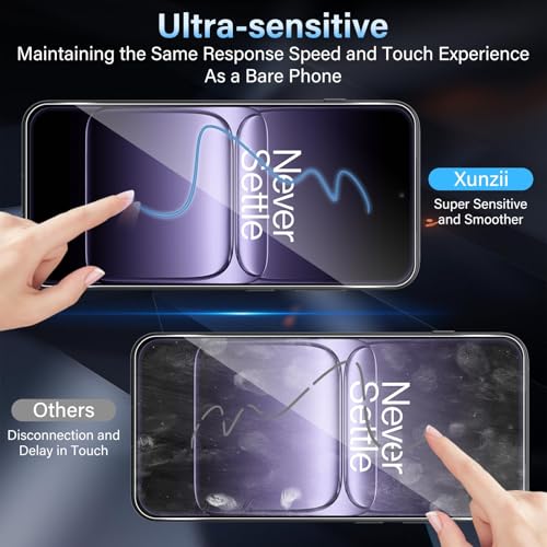 Image of PreCure (2+2) Screen Protector for Oneplus 13T with Black Camera Lens Protection, 3D Anti-Scratch Tempered Glass Film, 9H Hardness Glass Screen Protector