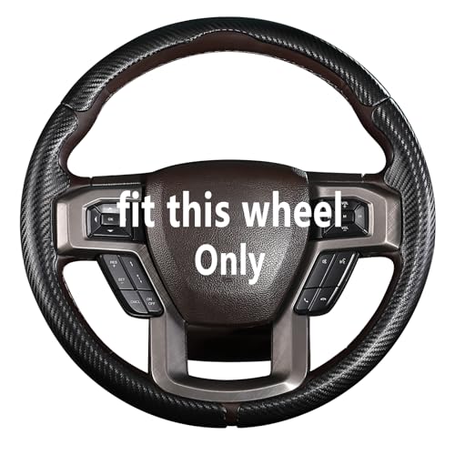 Steering Wheel Cover for Ford F150 2015-2020/ F250 2017-2022/ F350 2017-2022/ F450 2017-2022/ F550 2017-2022/ Ford Expedition 2018-2021 Steering Wheel Protector for Ford Steering Wheel Accessories
