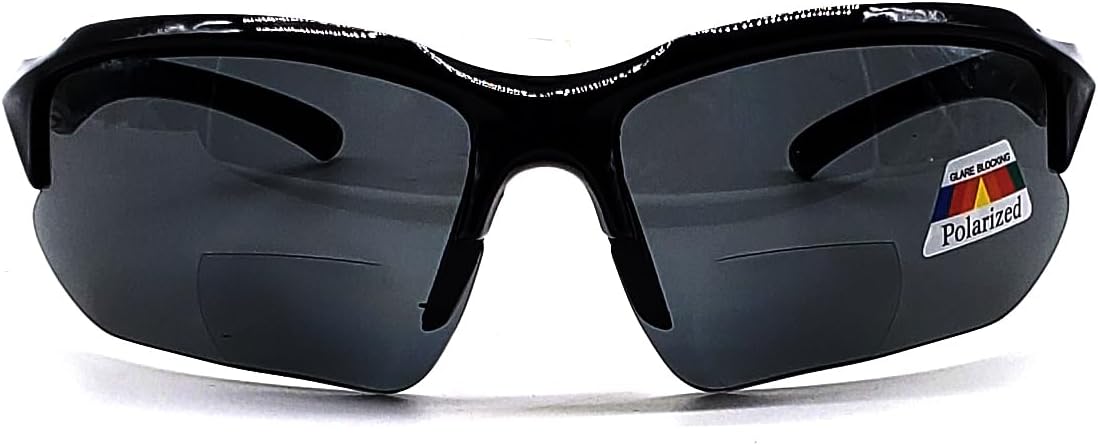 Polarized Bifocal Sunglasses Reading Glasses for Men Women Sports Wrap Mirror Fishing Baseball Cycling