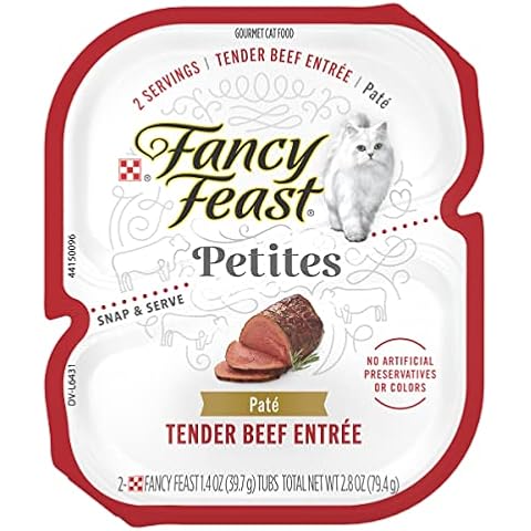 Fancy Feast Purina Gourmet Pate Wet Cat Food, Petites Tender Beef Entree Cover