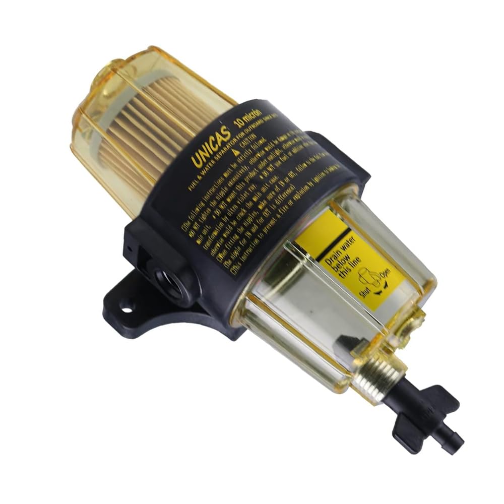 Kit de separador de agua de filtro de combustible diésel, filtro de combustible de motor diésel, repuesto compatible con motor de gasolina de yate