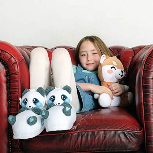 corimori 1847 (10+ designs) Panda Mei Cute Plush 3D Animal Shaped Slippers, Funny Lounge Shoes, Womens sizes 4-13 | Image 1