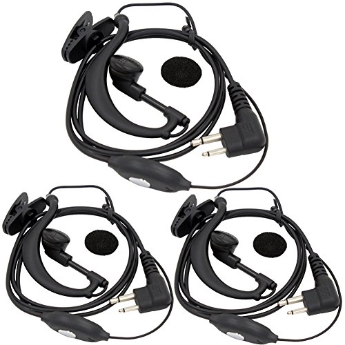 KENMAXR G�^�C���[�t�b�N�C���z���w�b�h�Z�b�g PTT�}�C�N�t�� Motorola GP2100 CLS1413 SU210 MV21C CP150 PRO1150 VL130�p (3�p�b�N)