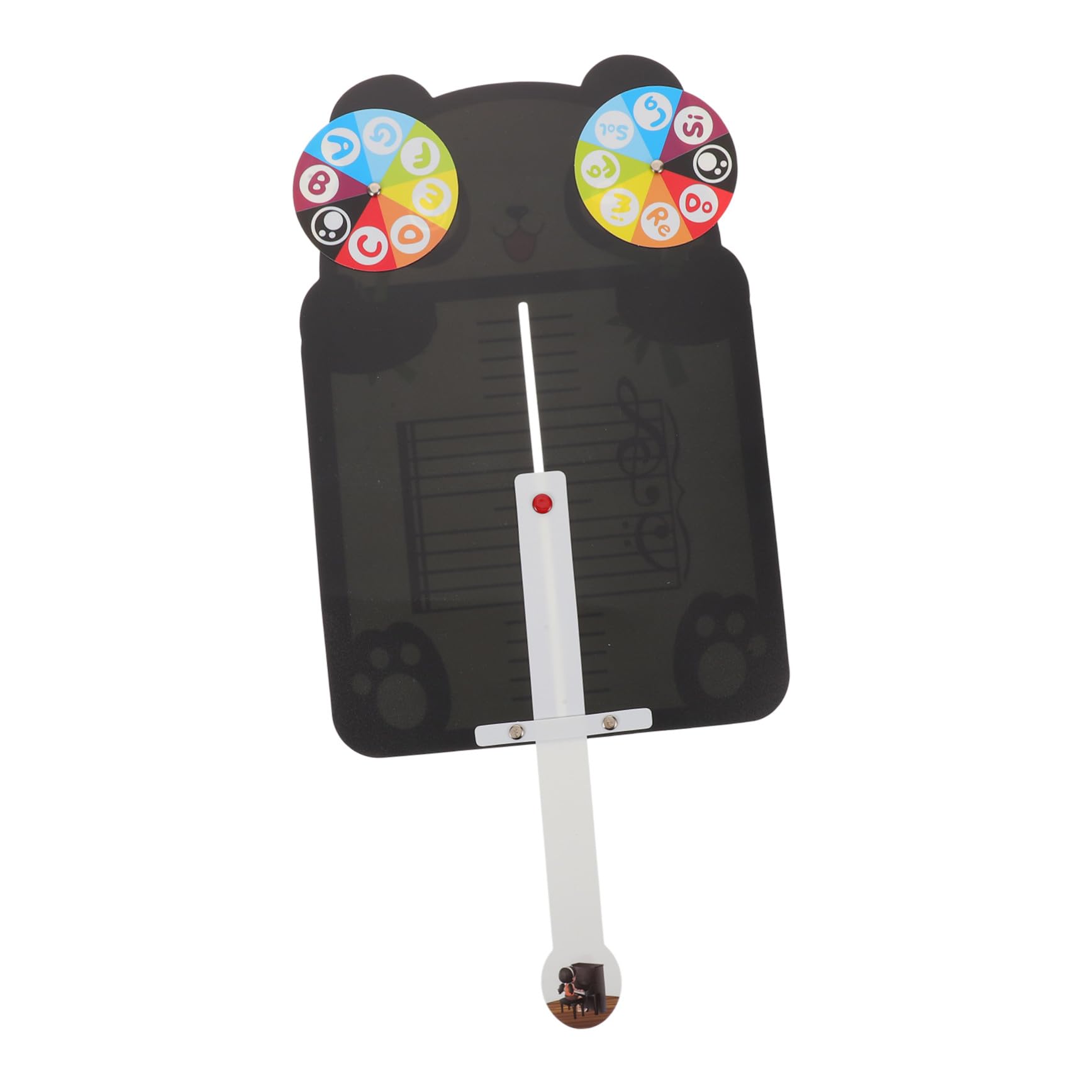 iplusmile Tableau D’Apprentissage Musical Panda pour Débutants, Tableau Blanc De Portée Musicale Portable, Fiches Éducatives De Notes Et Rythme, Outil Pédagogique Mobile pour École Et Maison