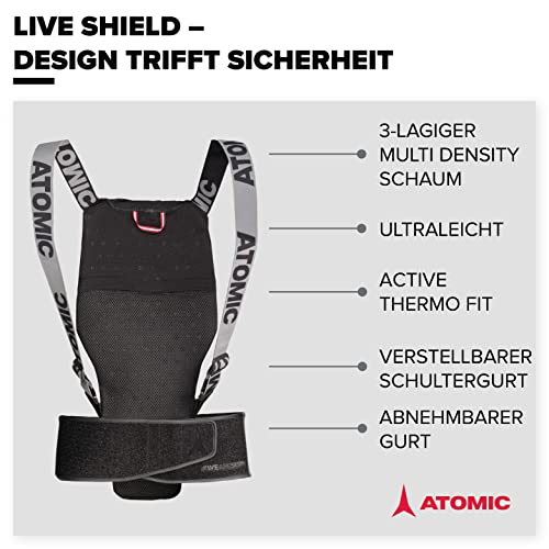 Atomic Live Shield, Protezione Dorsale da Sci