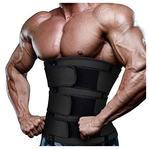 Aniywn Cinto modelador de cintura masculino modelador de cintura emagrecedor modelador corporal para treino faixa de suor quente modelador preto