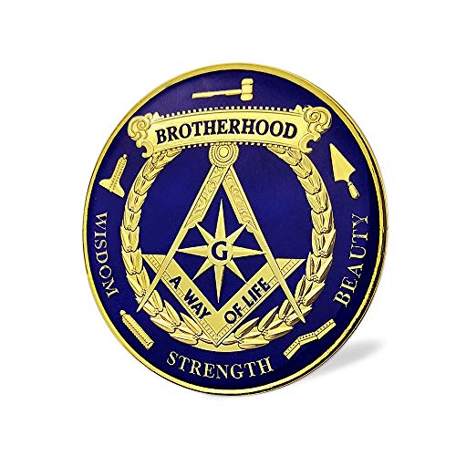 Masonic Brotherhood Metal Car Emblem Mason Accessories