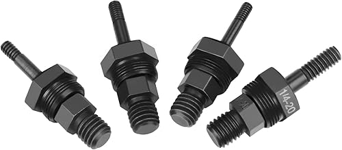 Miniatura 7 de 4 piezas de pistola de remache eléctrica inalámbrica 8-32, 10-24, 10-32, 14-20 mandriles