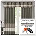 Madison Park Window Curtain Single Panel Faux Silk, Elegant Pleats, Rod Pocket Curtains for Living Room Privacy, Room Darkening Window Curtain for Bedroom and Dorm, Amherst, 84