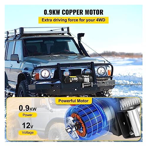 Winche Eléctrico Resistente 5700 lbs con Control Remoto miniatura 3