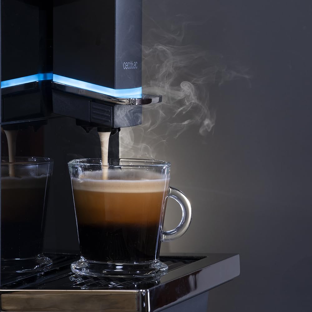 Cecotec Macchina da Caffè Superautomatica Touch Cremmaet OCS. 1500W, 19 Bar, Schermo TFT, Sistema Thermoblock, Pulizia Automatica, Serbatoio da 400g di Chicchi di Caffè, 2L di Acqua e 600ml di Latte