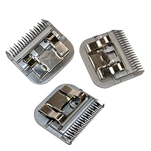 HQRP 3pcs Kit: Clipper Blades – Sizes 5 / 7F /10 – for Dog Grooming Clipping Trimming – Scottish/Airedale & Welsh Terrier, Miniature Schnauzer, Bedlington Terrier, etc