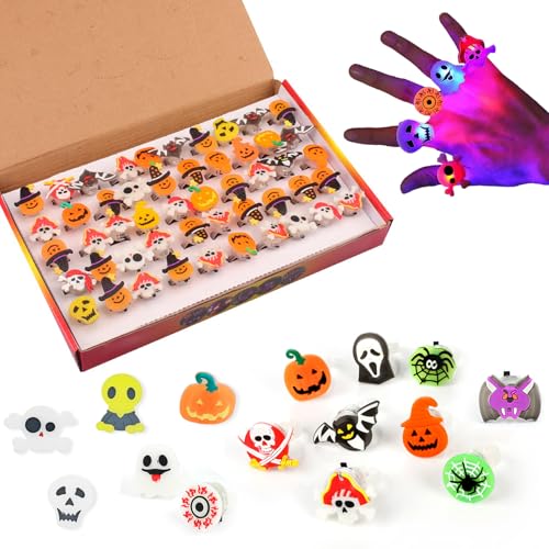CHENBOOW Fingerlampe,50 Stück Fingerlicht,Blinkende Ringe,Leuchtende Ringe,Halloween Leuchtringe,Fingerring Leuchtringe,Luminous Halloween Rings,für Karneval,Fasching,Mottoparty,Cosplay Party CHENBOOW Fingerlampe,50 Stück Fingerlicht,Blinkende Ringe,Leuchtende Ringe,Halloween Leuchtringe,Fingerring Leuchtringe,Luminous Halloween Rings,für Karneval,Fasching,Mottoparty,Cosplay Party