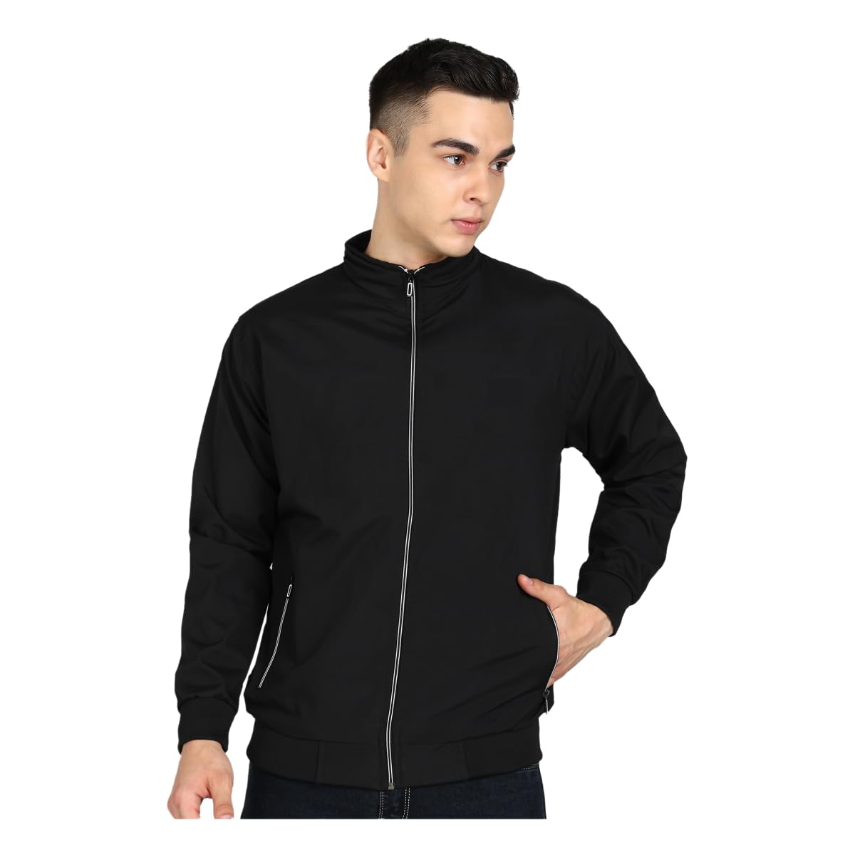awibe Men's Windcheater Jacket | Lightweight Windbreaker with Front Zip & Pockets | All-Season Outdoor & Travel Jacket-picture-14