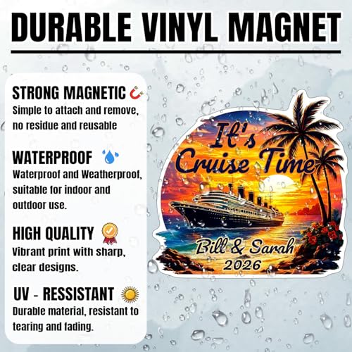 Imán decorativo para puerta de crucero personalizado miniatura 3