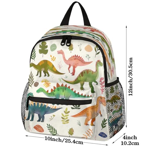 OSAM SPACE Toddler Backpack Cute Dinosaur Kids Backpacks for Girls Boy Animal Preschool Bookbag Kindergarten School Bag Mini Travel Backpack with Chest Strap2