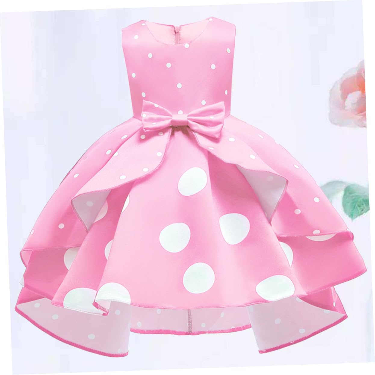 Vestido de Verano para Niñas sin Mangas Talla 120 Rosa