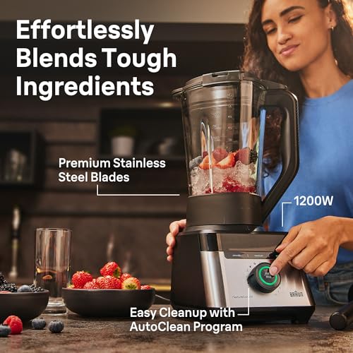 Braun TriForce 1200W Countertop Blender, 10-Speed, 3 Texture Settings - image 6