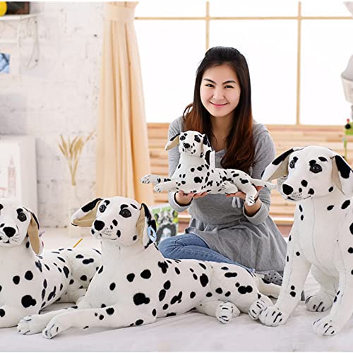 OUKEYI 18.9 Inch Realistic Stuffed Animals Dog Dalmatian Plush Toys,Plush Animal Gift for Boy or Girl, White With Black Spots, Large - Image 2