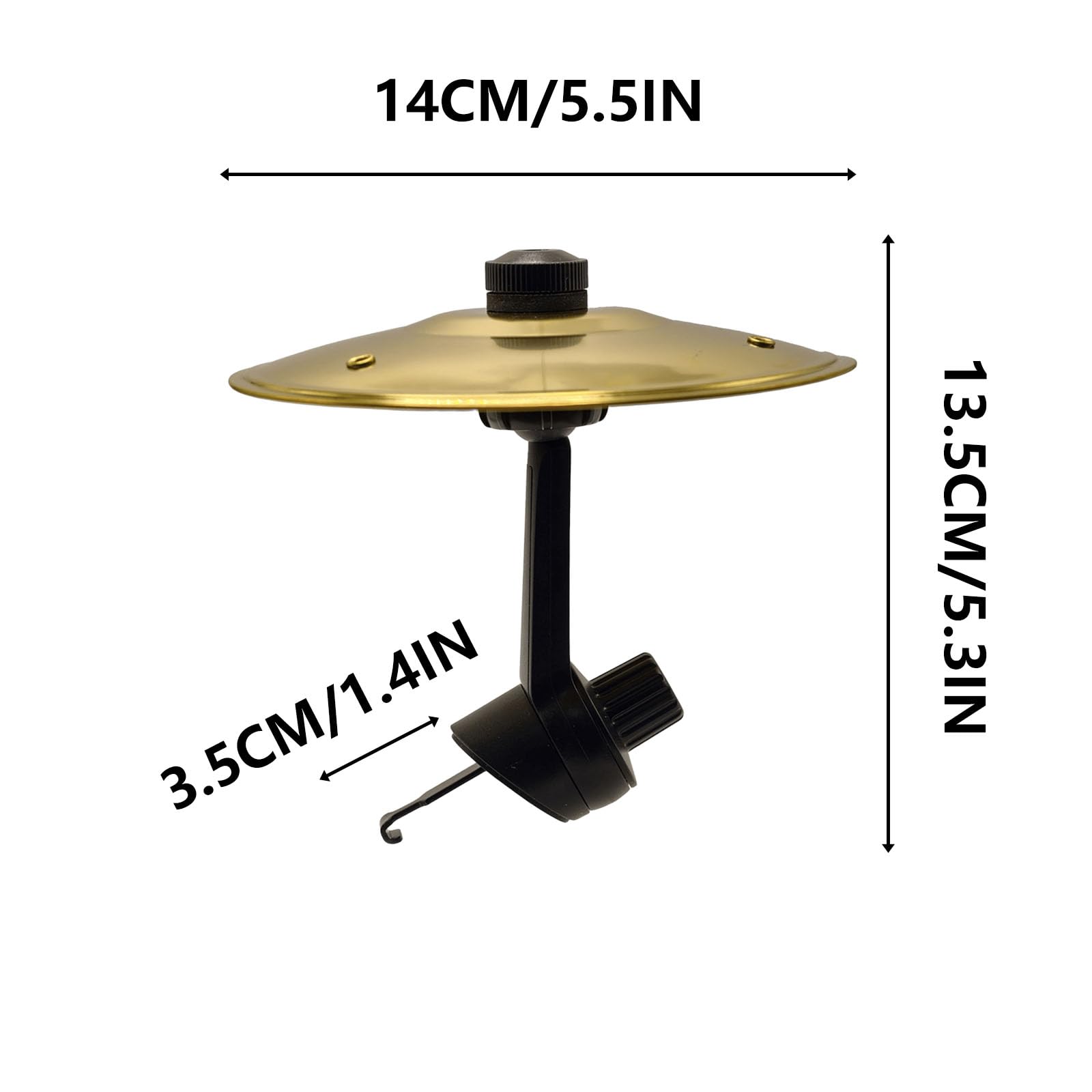 Car-Crash Cymbals, Car Cymbals Air Vent, Cymbales De Batterie Pour Voiture - Mini Cymbales De Choc Pour Voiture - Instruments De Musique