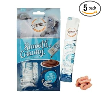 DynamicSales (India) Gnawlers Me-O Creamy Treats for Cats and Kitten Bonito Flavour, 60g ( 4 Sticks - Pack of 4 )