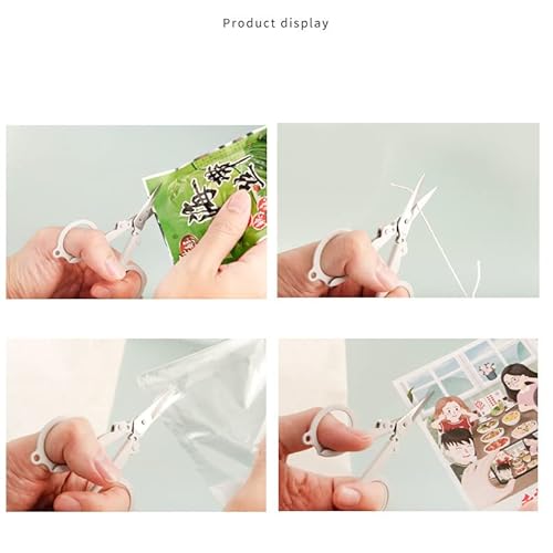 5Pcs Pastel Mini Folding Scissors With Safety Cap Small Telescopic Stainless Steel Scissors Portable Pokect Little Travel Scissors Kids Shears Tiny Cutter For Cutting, Scrapbooking, Crafting, Sewing #TOP4