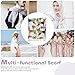 Tropical Palm Tree Hula Dancer Dog Greyhound Pattern Soft Long Scarf Fall Winter Scarf Fashion Shawl Wrap with Fringe Warm Blanket Scarves