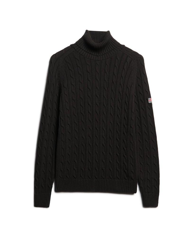 Superdry Pull ample à col roulé torsadé pour femme