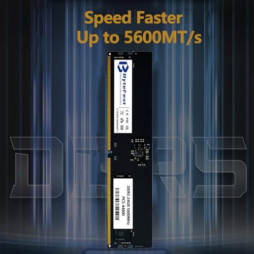 Image of 24GB DDR5 RAM 5600MHz PC5-44800 CL46 UDIMM 1.1V 288 Pin Compatible Desktop Computer Upgrade Memory Module RAM