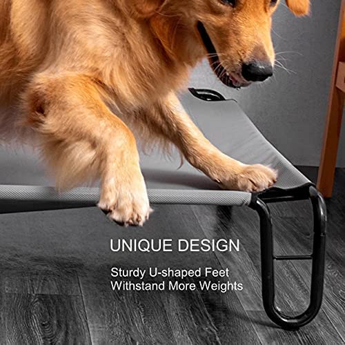 Bestvida Elevated Dog Bed (Large, Grey) #TOP2