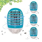 Elektrischer Insektenvernichter, Mückenlampe, Fliegenfalle, keine giftige Mückenvernichterlampe, für Fliegen, Mücken, Motten, Küche, für Schlafzimmer, Indoor (4 Pack)