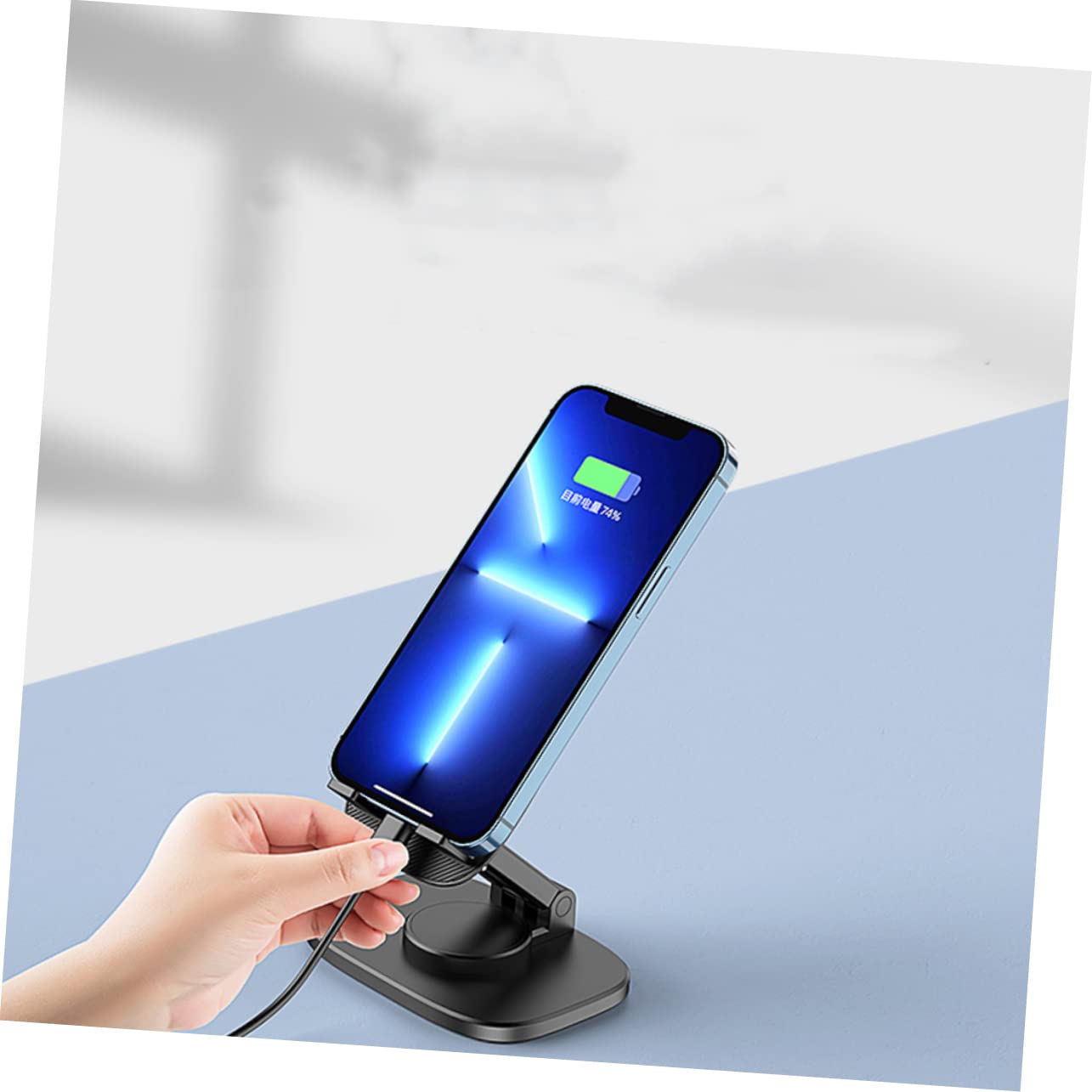 Didiseaon 2Pezzi per Telefono Rotazione Design Compatto e Antiscivolo per Desktop e per Smartphone e Tablet