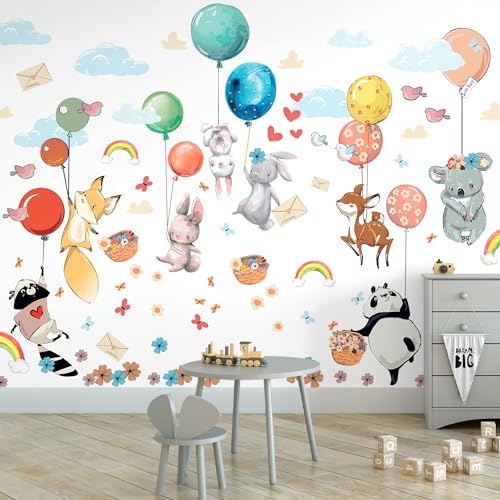 Hot Air Balloon Wall Decals by Lipastick - Peel and
