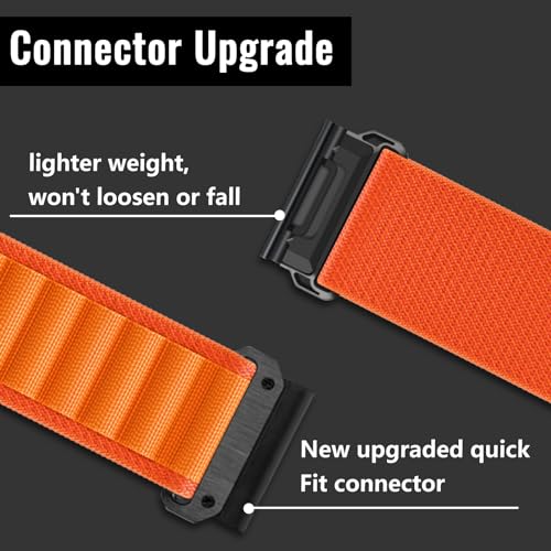 Niboow QuickFit 26mm Strap for Garmin Fenix 8 51mm/Fenix 7X Pro Solar/Fenix 7X/Fenix 6X/Fenix 6X Pro/Fenix 5X Puls - Image 3