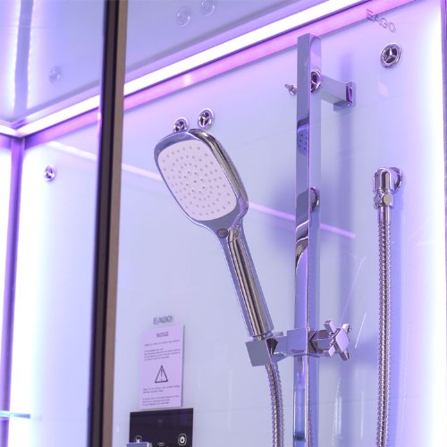 EAGO Dampfdusche DZ990- 1F12 weiß/ 120×90/ rechts-5