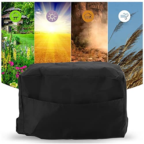 Wasserdichte MIG-Schweißgeräteabdeckung, 190T Versilberter Polyester-Taft, UV-beständige Schutzhülle für Schweißmaschinen, Schwarz