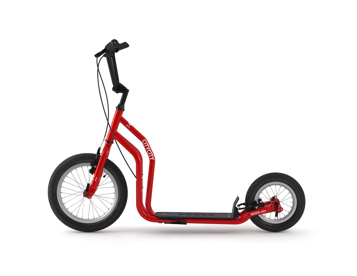 Trottinette Yedoo City – a partir de 140 cm, jusqu'à 120 kg, avec des pneus 16“/12“- Trottinette Urbaine pour Adultes et Enfants avec béquille et Guidon réglable.
