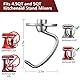 LETOMS Knethaken für Kitchen aid Standmixer 4,5QT und 5QT, Mixer Teigaufsätze für Kitchen aid, Edelstahl, spülmaschinenfest