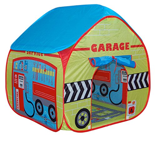 Voitures/Garage Tente de Jeu Pop Up pour Enfants pour Les fanatiques de Voitures! avec Un Plancher de Jeu imprimé Unique: Play Tente/Playhouse/Den Grands Jouets de Voiture pour 4 Ans.